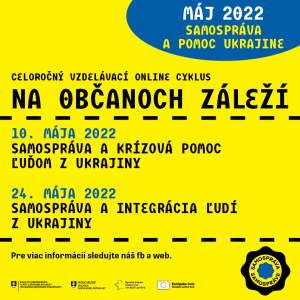 Participácia -máj 2022 TÉMA: SAMOSPRÁVA A PARTICIPÁCIA V RÁMCI POMOCI UKRAJINE. 1