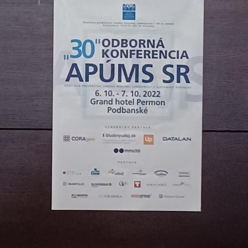 KONFERENCIA  APÚMS SR 10-2022